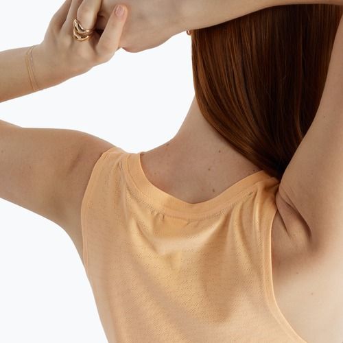 Tank top de alergare pentru femei New Balance Jacquard Slim Tank peach blossom