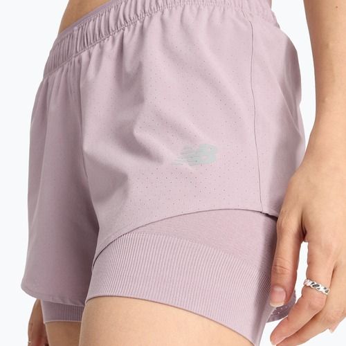 Pantaloni scurți pentru femei New Balance 2IN1 3" ice wine