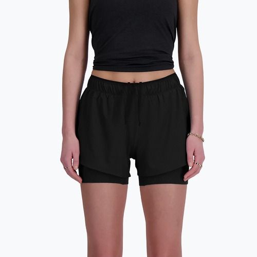 Pantaloni scurți pentru femei New Balance 2IN1 3" black