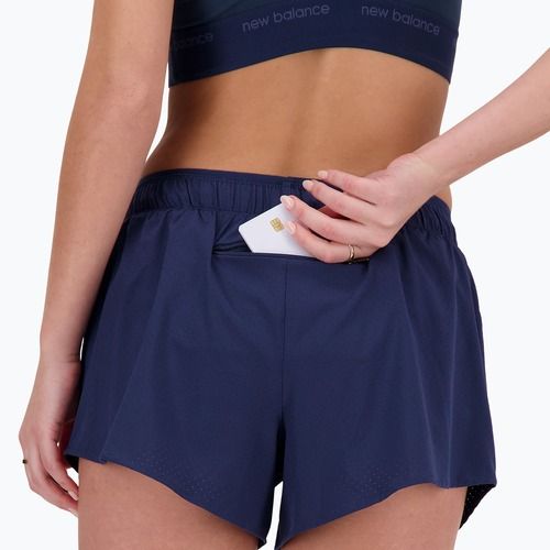 Pantaloni scurți pentru femei New Balance RC Seamless 3" blue