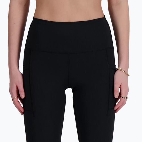 Colanți pentru femei New Balance Sleek Pocket High Rise black