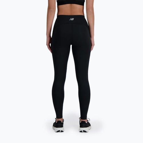 Colanți pentru femei New Balance Sleek Pocket High Rise black
