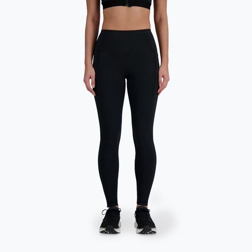 Colanți pentru femei New Balance Sleek Pocket High Rise black