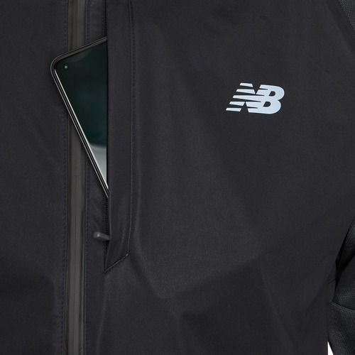 Geacă de alergare pentru bărbați New Balance Seasonal Premium Print black