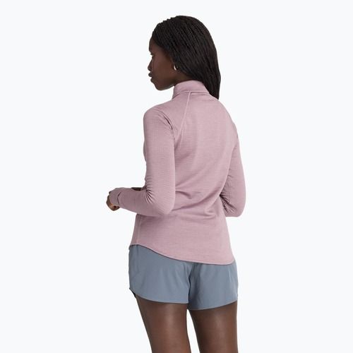 Longsleeve de alergare pentru femei New Balance Athletics Heat Grid 1/2 Zip ice wine heather