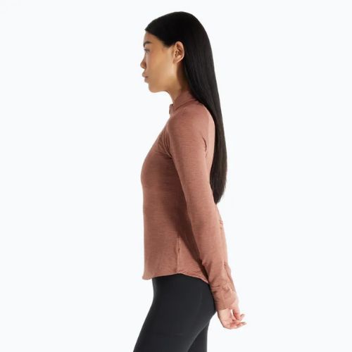 Longsleeve de alergare pentru femei New Balance Athletics Heat Grid 1/2 Zip sparrow heather