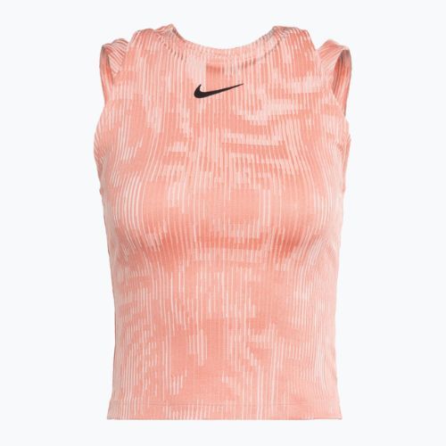 Tank top de tenis pentru femei Nike Court Dri-Fit Slam RG pink quartz/black