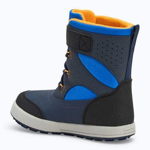 Ghete de zăpadă pentru copii Merrell Snow Storm 3.0 Wtrpf blue/black/orange