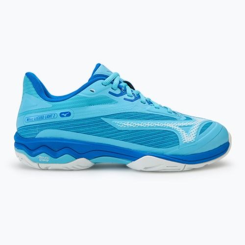 Încălțăminte de tenis pentru femei Mizuno Wave Exceed Light 2 AC river blue/white/mugen blue