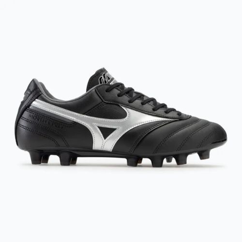 Încălțăminte de fotbal pentru bărbați  Mizuno Morelia II Pro MD black/galaxy silver/dark shadow