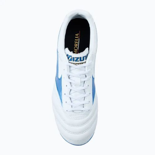 Încălțăminte de fotbal pentru bărbați  Mizuno Morelia II Pro MD white/laser blue/gold