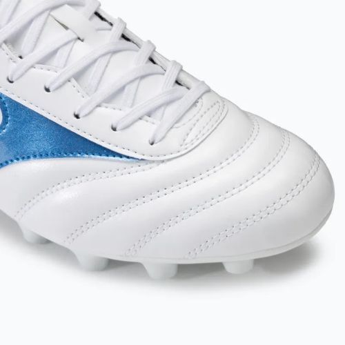 Încălțăminte de fotbal pentru bărbați  Mizuno Morelia II Club FG white/laser blue/gold