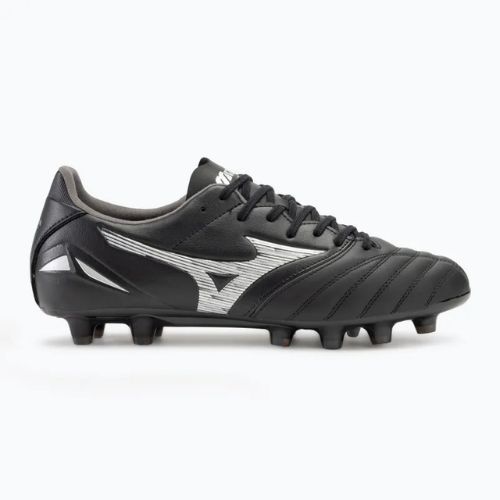 Încălțăminte de fotbal pentru bărbați  Mizuno Morelia Neo IV Pro FG black/galaxy silver