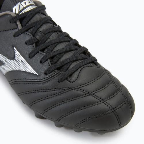Încălțăminte de fotbal pentru bărbați  Mizuno Morelia Neo IV Pro AG black/galaxy silver