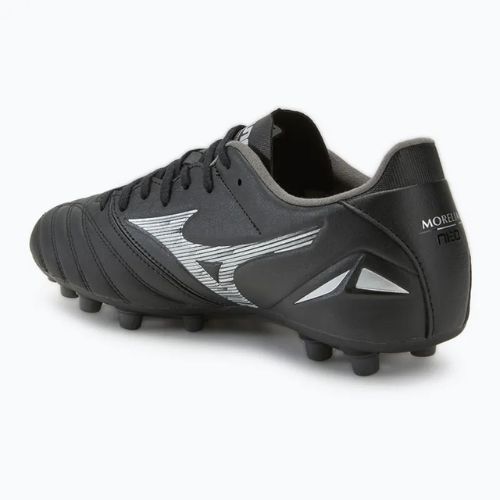 Încălțăminte de fotbal pentru bărbați  Mizuno Morelia Neo IV Pro AG black/galaxy silver