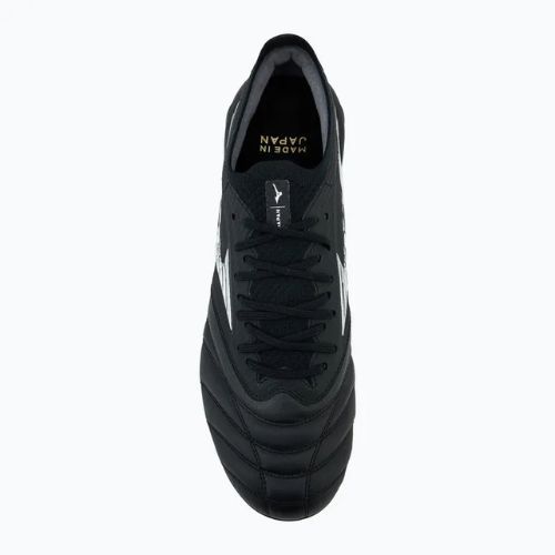 Încălțăminte de fotbal pentru bărbați Mizuno Morelia Neo IV β Japan FG black/galaxy silver