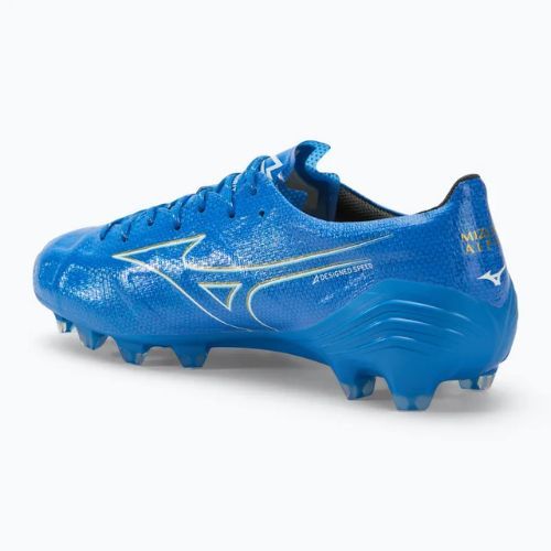 Încălțăminte de fotbal pentru bărbați Mizuno α Japan FG white/laser blue/gold
