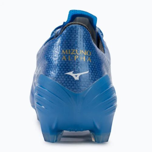 Încălțăminte de fotbal pentru bărbați Mizuno α Elite FG white/laser blue/gold