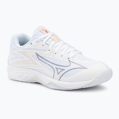 Încălțăminte de volei pentru femei Mizuno Thunder Blade Z white/aleutian/cloud pink