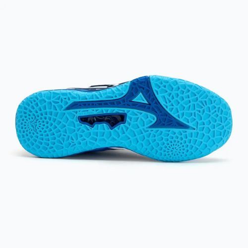 Încălțăminte de handbal pentru bărbați Mizuno Wave Stealth Neo 2 Mid mugen blue/white/estate blue