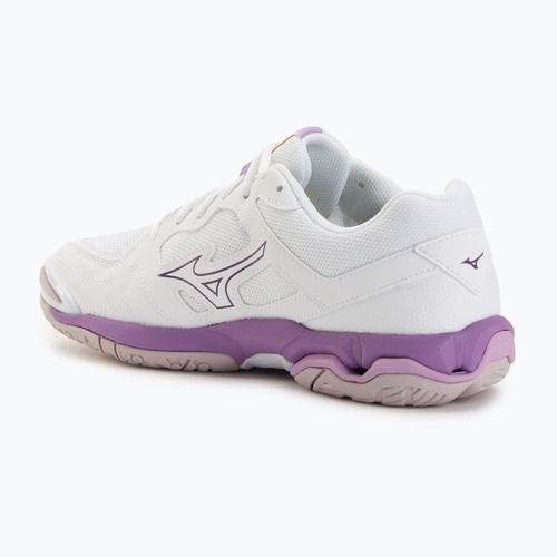 Încălțăminte de handbal pentru femei Mizuno Wave Phantom 3 white/patrician purple/quince