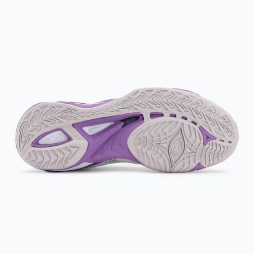Încălțăminte de handbal pentru femei Mizuno Wave Mirage 5 white/patrician purple/quince