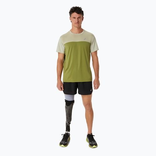 Tricou de alergare pentru bărbați ASICS Race Top performance dried leaf green/cactus