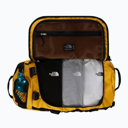 Geantă de voiaj The North Face Base Camp Duffel M 71 l summit gold/black/npf
