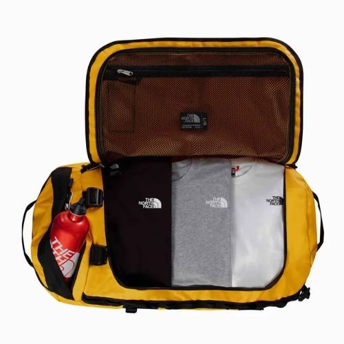 Geantă de voiaj The North Face Base Camp Duffel L 95 l summit gold/black/npf