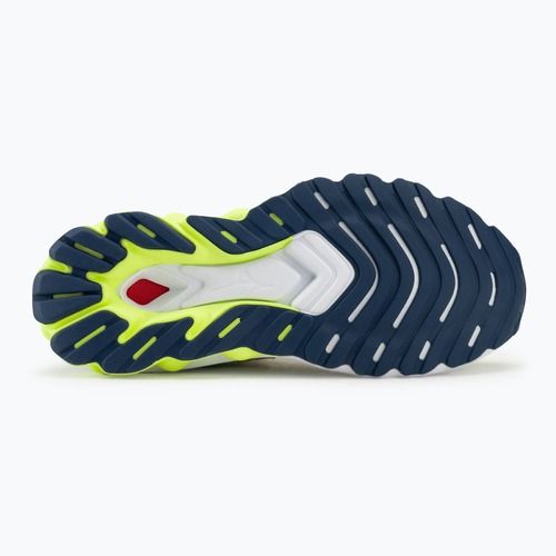 Încălțăminte de alergare pentru femei Mizuno Wave Skyrise 5 pristine/vibrant orange/mizuno neo lime