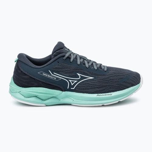 Încălțăminte de alergare pentru femei Mizuno Wave Revolt 3 india ink/neo silver/dusty jade green