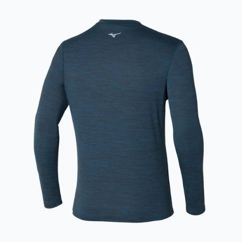 Longsleeve de alergare pentru bărbați Mizuno Impulse Core Half Zip blue wing teal