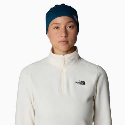 Hanorac pentru femei The North Face 100 Glacier 1/4 Zip white dune/npf