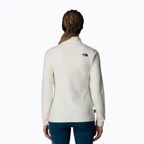 Hanorac pentru femei The North Face 100 Glacier FZ white dune/npf