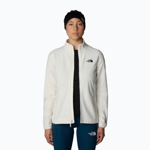 Hanorac pentru femei The North Face 100 Glacier FZ white dune/npf
