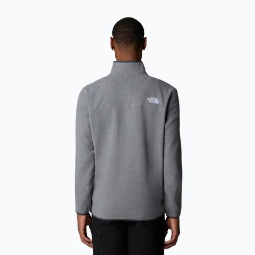 Hanorac pentru bărbați The North Face 100 Glacier 1/4 Zip medium grey heather