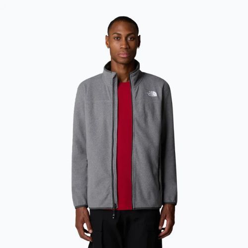 Hanorac pentru bărbați  The North Face 100 Glacier Full Zip medium grey heather
