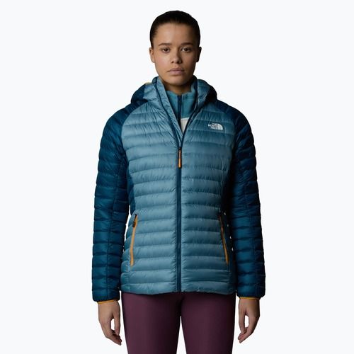 Geacă cu puf pentru femei The North Face Bettaforca Lt Down Hoodie algae blue/midnight petrol