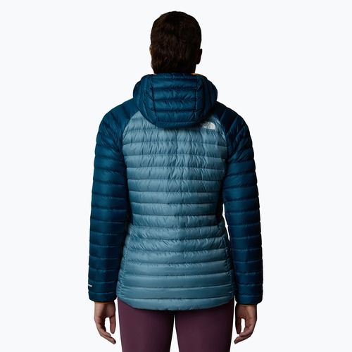 Geacă cu puf pentru femei The North Face Bettaforca Lt Down Hoodie algae blue/midnight petrol
