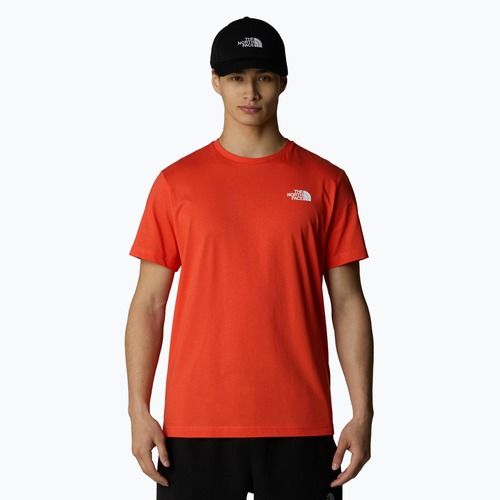 Tricou pentru bărbați The North Face Box Nse crimson orange/black