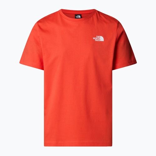Tricou pentru bărbați The North Face Box Nse crimson orange/black