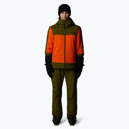 Geacă de schi pentru bărbați The North Face Mount Bre orange/forest olive