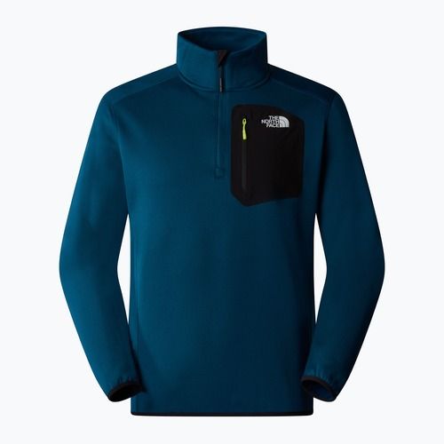 Hanorac pentru bărbați The North Face Crest 1/4 Zip midnight petrol/ black The North Face Crest 1/4 Zip midnight petrol/ black