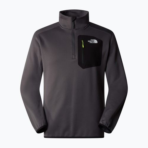 Hanorac pentru bărbați The North Face Crest 1/4 Zip anthracite grey/ black
