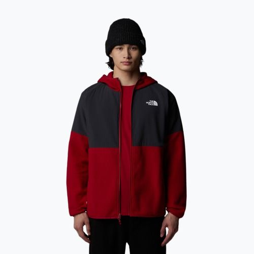Bluză pentru bărbați The North Face Glacier Heavyweight Full Zip HD garnet red/asphalt grey