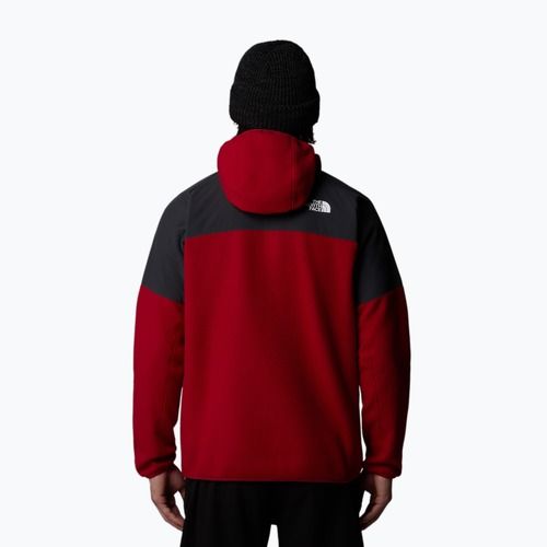 Bluză pentru bărbați The North Face Glacier Heavyweight Full Zip HD garnet red/asphalt grey