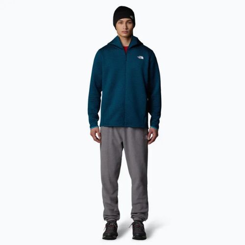 Bluză de trekking pentru bărbați The North Face Vertical Thermal FZ Hoodie midnight petrol