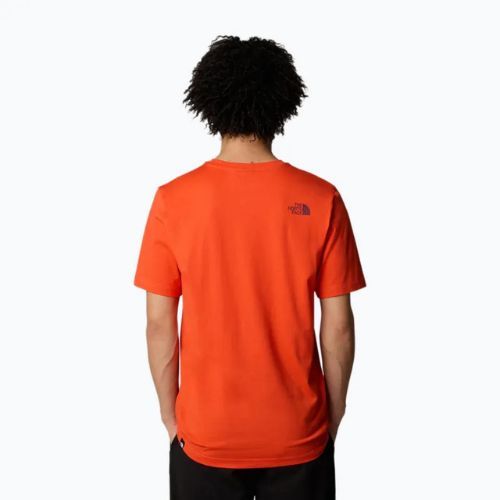 Tricou pentru bărbați The North Face Easy crimson orange/alpine plum