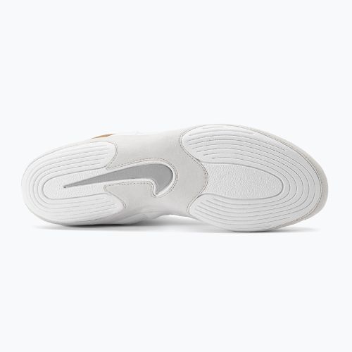 Încălțăminte de wrestling pentru bărbați Nike Inflict 3 white/metallic gold