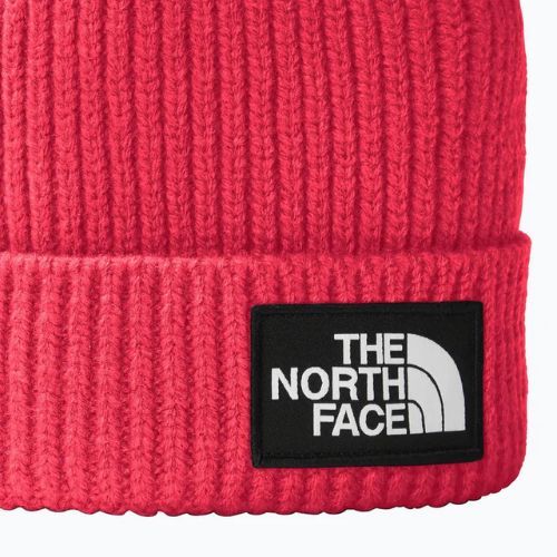 Căciulă de trekking pentru copii  The North Face TnF Box Logo Cuffed radiant poppy